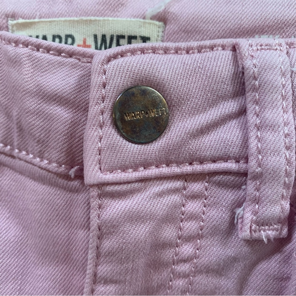 Warp + Weft light Pink JFK NYC skinny jeans - Picture 7 of 9